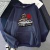 Fujiwara Tofu Shop Initial D Hoodie Herren Anime Grafik Rund