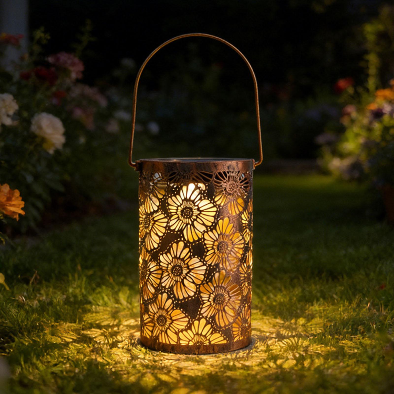 

Chrysanthemum Hollow Projection Light, Villa Garden Decorative Chandelier, Courtyard Hanging Light, Camping Light, Night Light One Size