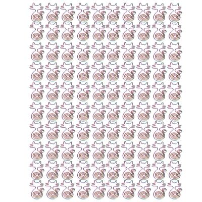 100pcs Cat Shape Paper Clips Colorful Plating Process Increased Slip Resistance Portable Metallic