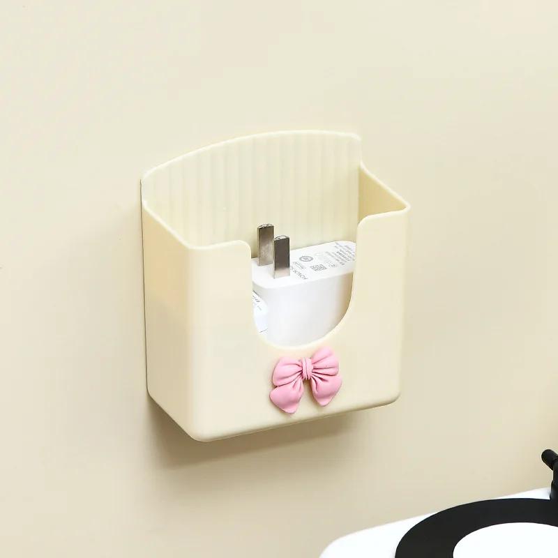 

3/2/1 шт. Настенный держатель для телефона, бесплатная настенная подставка для зарядки мобильных телефонов, ленивый липкий пульт дистанционного управления, органайзер для хранения 1pc бежевый