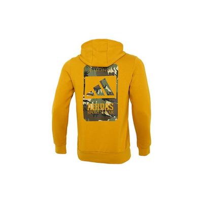 Camo Logo Print Sportlicher Hoodie Herren Oberteile Gold H39274
