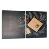 2x GLASS PROTECTIVE PLATE FOR STOVE 40x52 CHRISTMAS