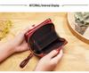 2025 Women's Retro Oil Wax Leather Accordion Wallet - Multi-Card Slot, Zipper, Short Style