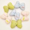 Candy Color Embroidered Bowknot: Fresh Fabric DIY Accessories for Shoes, Socks, Bags, Hair, and Clothing.