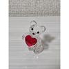 Used Final price reduction!Swarovski crystal bear figurine red heart