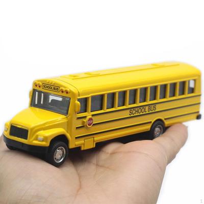 Modèle de Bus Scolaire Jouet Alliage Moulé sous Pression à Rappel pour Adolescents Enfants Cadeau