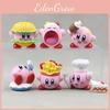 6 Style Delightful Kirby Food Figurines Pvc Cute Anime Character Decor Car