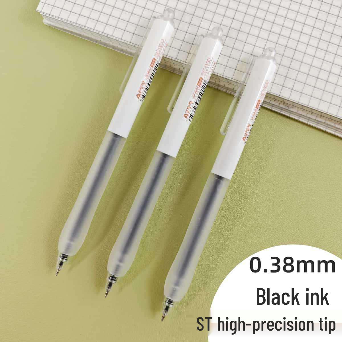 

Smooth Click 0.38mm Gel Pen - Fast-Drying for Students & Office Use 0.38mm CS Tip