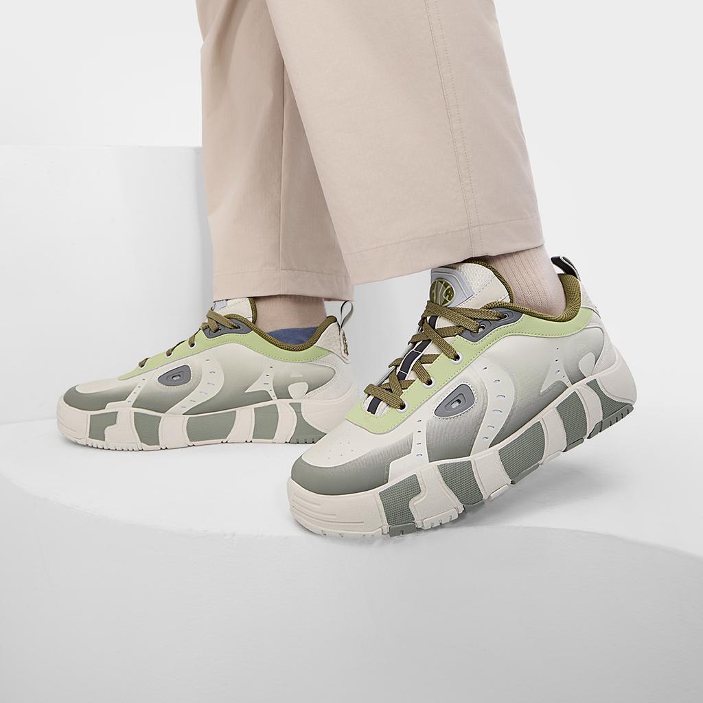 New FILA MELT Low Top Skateboard Shoes Men's Gray Green F12M431201FMN