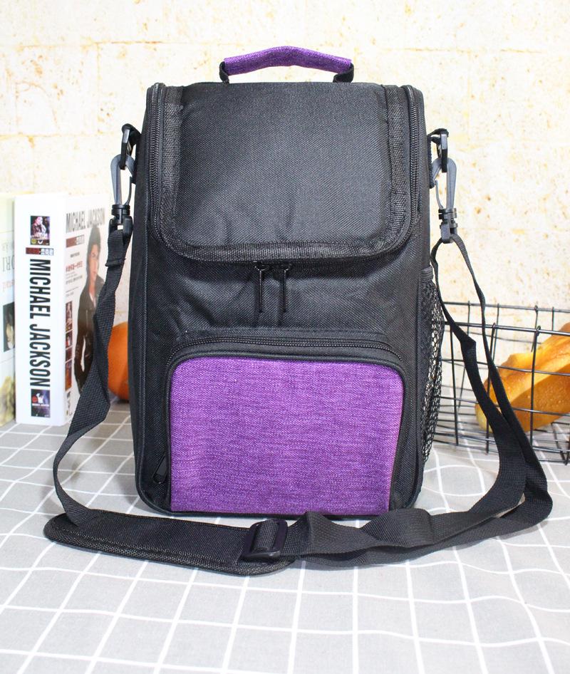 Oxford Cloth Insulated Large Capacity Student Crossbody Lunch Bag for Outdoor Picnic