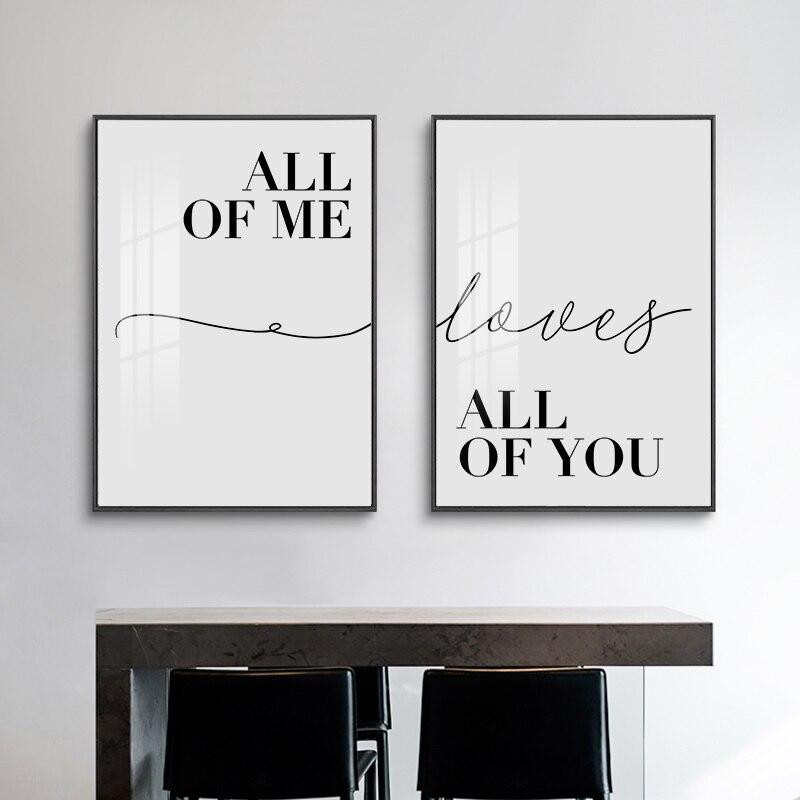 

Все вы любите цитировать Домашний плакат Черно-белый холст Живопись Настенные рисунки для гостиной Скандинавское украшение Домашнее искусство