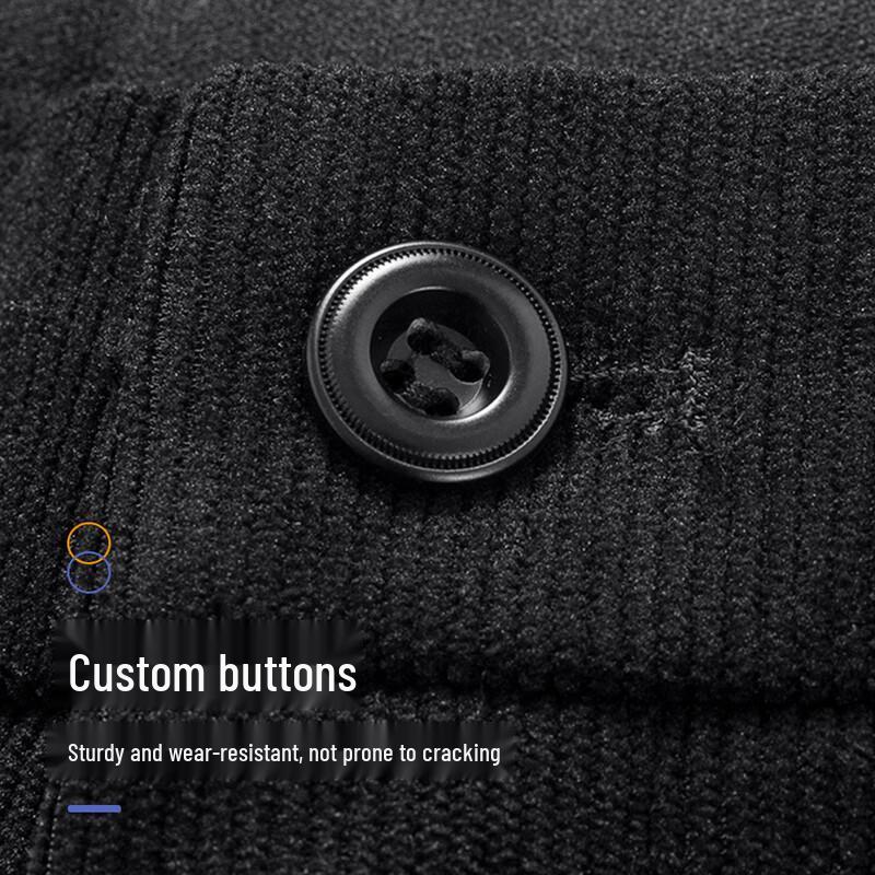 Shanshan Men's Thickened Corduroy Straight-Leg Business Casual Trousers