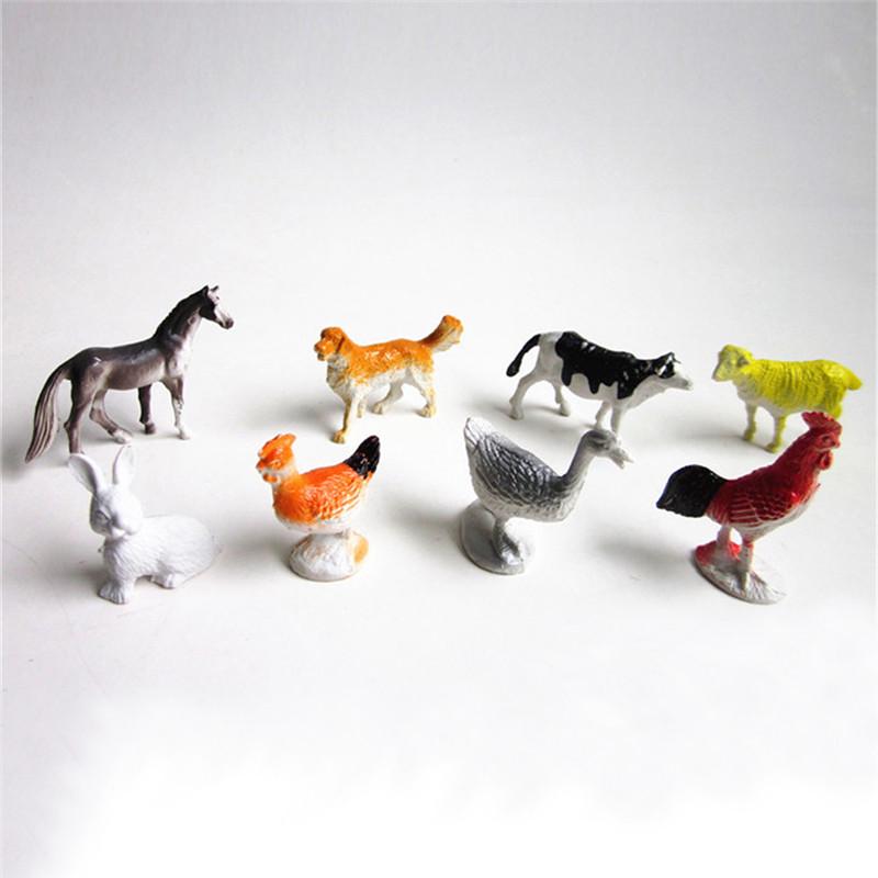 set simulazione fattoria zoo modello animale figura figurine 68pcs
