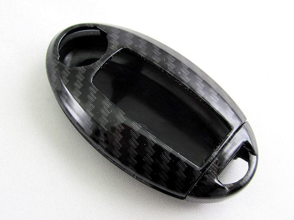 BRIGHTZ Carbon Fiber Smart Key Case for T32 with NT X-Trail (Black) [KEY-CASE-022] (Compatible HNT32, HT32, NT32, HNT, HT, 32, Xtrail)