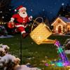 Solar Powered Christmas Kettle Light Outdoor Garden Decoration With Automatic Charging Weather Resistant Festival Atmosphere