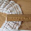 4Meters 5.8cm Wide High End White Eyelashes Pleated Lace Accessories Sleeves Skirts Collars Handmade Ribbon Decorations for Clothing