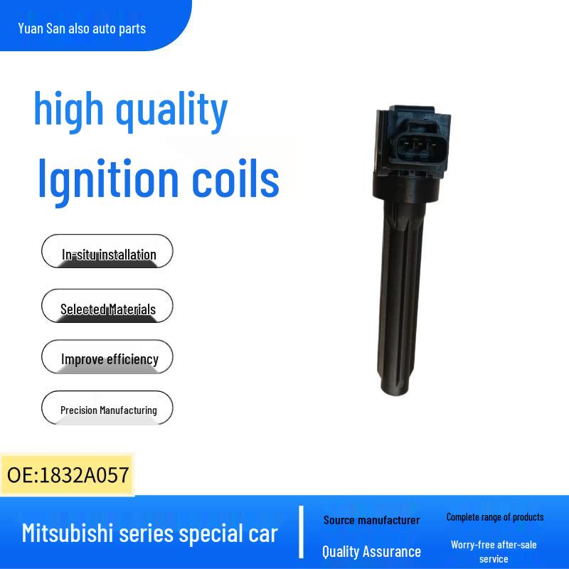 1832A057: Compatible with Mitsubishi High Voltage Package Ignition Coil for Original Four-Cylinder Modifications 4-cylinder