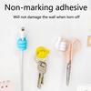 Self-Adhesive Wall Hooks Thumb Cable Organizer Clips Key Hook Holder Wall Hangers Silicone Wall Hook Holder Desk Wire Storage