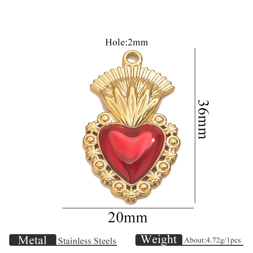 Yori 5Pcs 18K Gold PVD Plated Oil Drop Small Pendant Bracelet Necklace Creative DIY Pendant Accessories Wholesale Jewelry