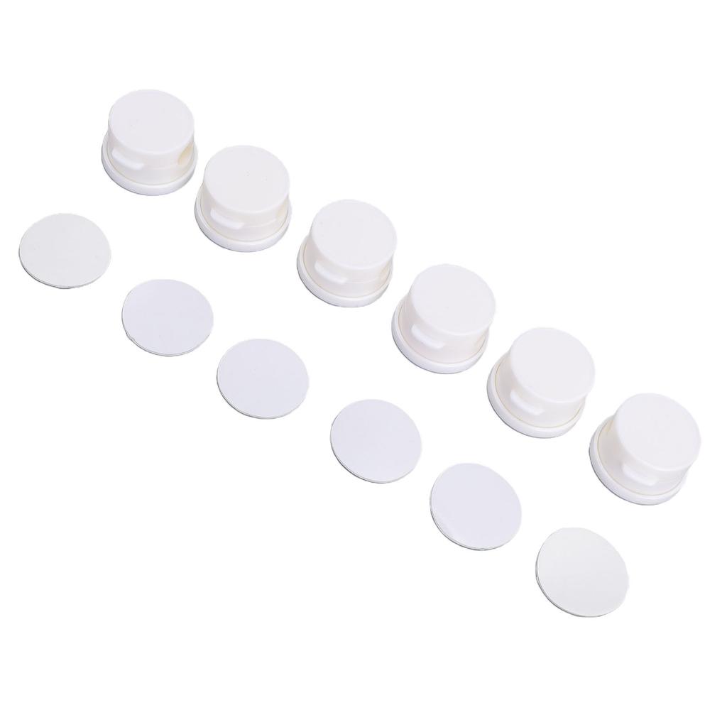 6 Pcs Magnetic Cable Clips Rotating Easy Open Cable Management Wire Holder Keeper White
