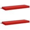 2 Piece Bench Cushions SOEST 2 Pcs. 100percent Polyester Red