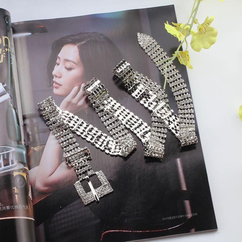 Elegant Body Metal Chain With Sparkling Crystals For Wedding And Prom Looks