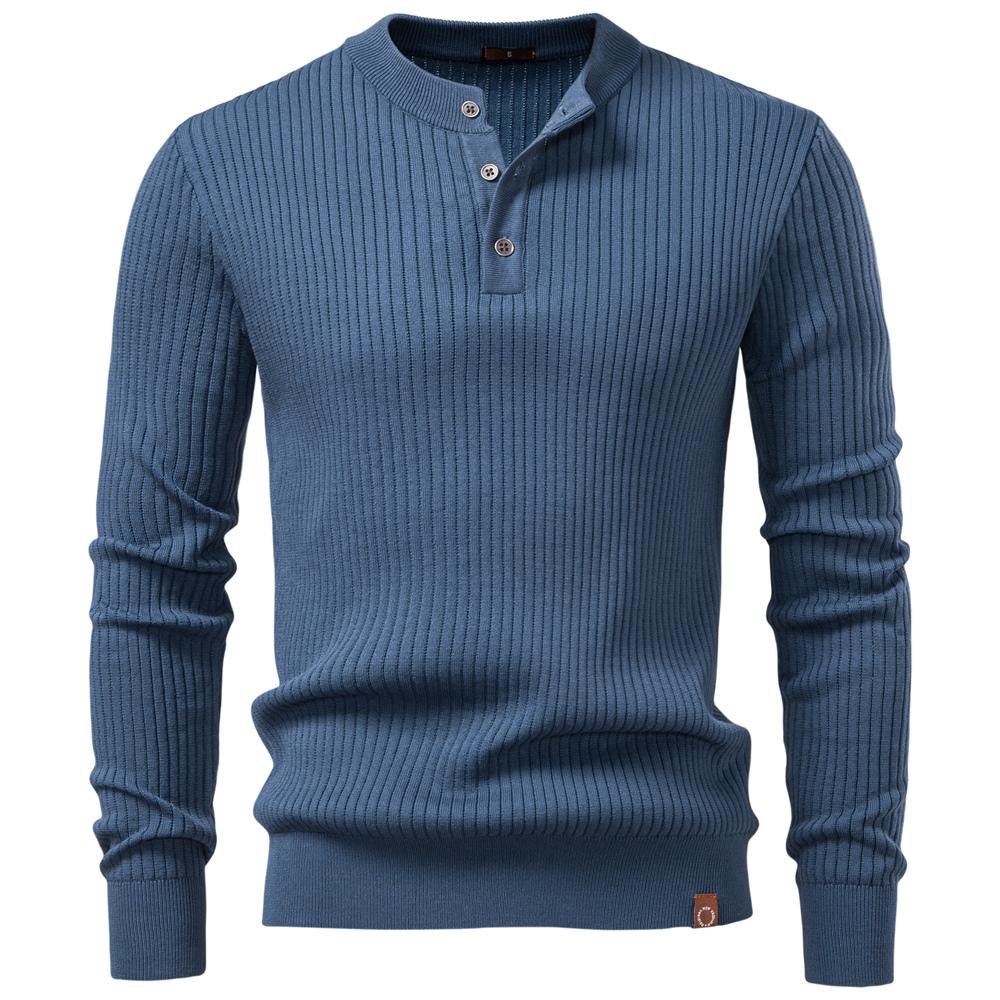AIOPESON Classic Polo Sweater Men Old Money Style Long Sleeve Solid Color Contemporary Fit Silk Touch Luxury Brand Polos