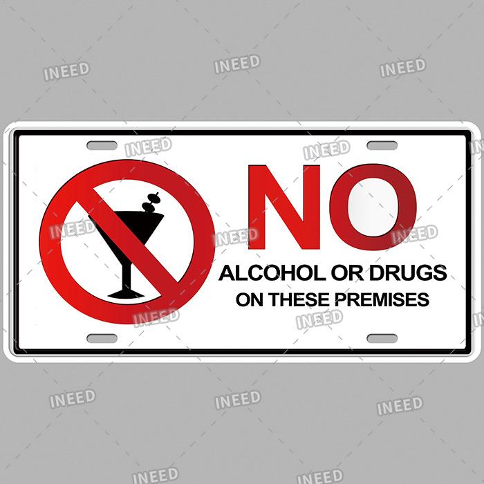 INEED Vintage Wall Decor Car License France Newyork USA Flag Metal Plate Garage Car Number Metal Signs Motor Decorative Tin Sign