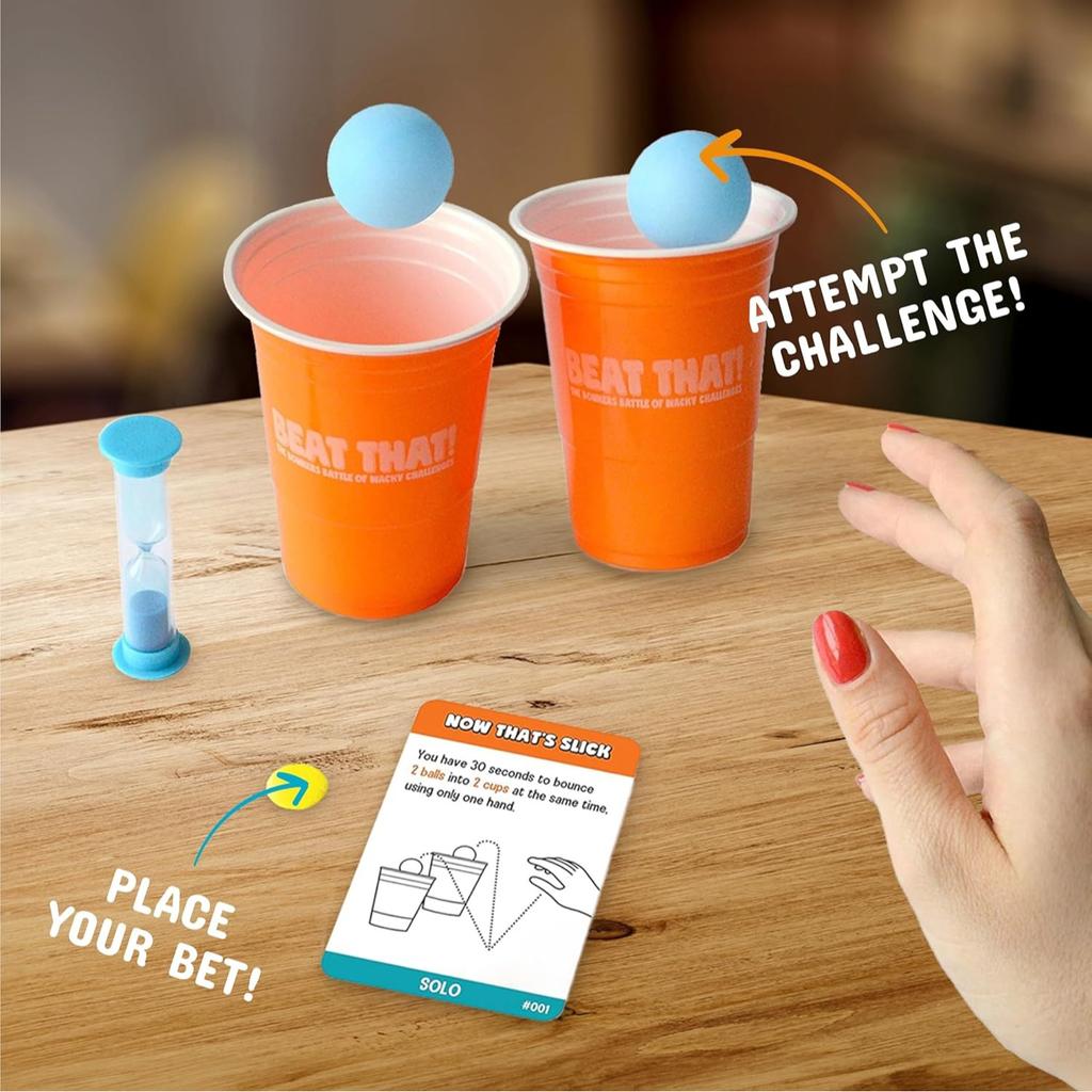 Beat That Spiel und Haushaltsgegenstände Erweiterungs-Kombipack von Gutter Games Familienparty 2 Spieler