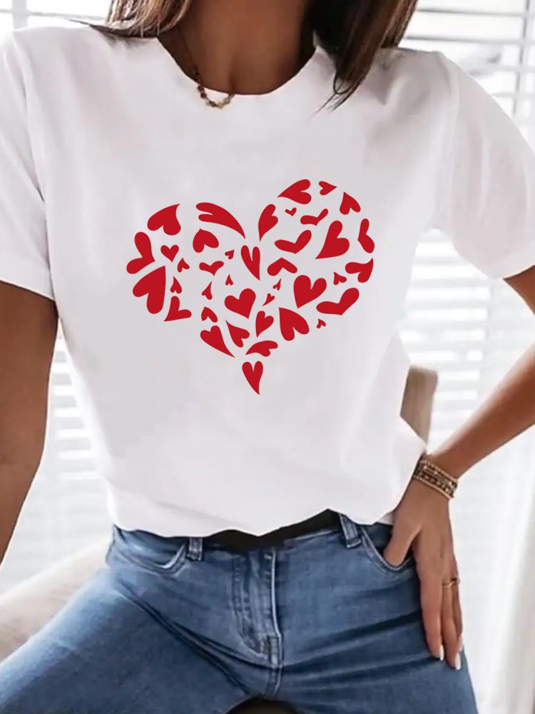 (Asian Size) Letter Style Trend Woman Top Fashion Women Clothing Short Sleeve T Shirt Female Graphic T-shirts Print Tee
