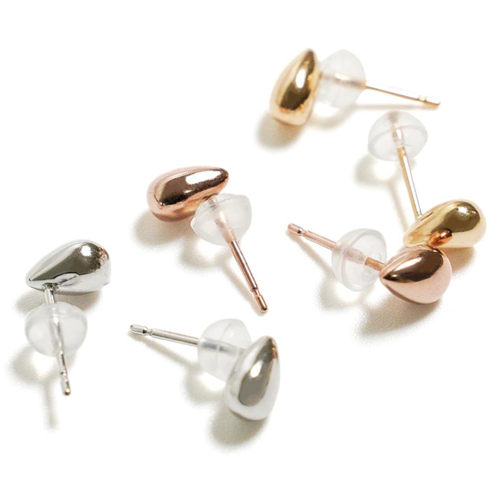 CORANZO Drop Stud 10k Yellow Perfect as a Gift Women's Earrings, Small, Gold,