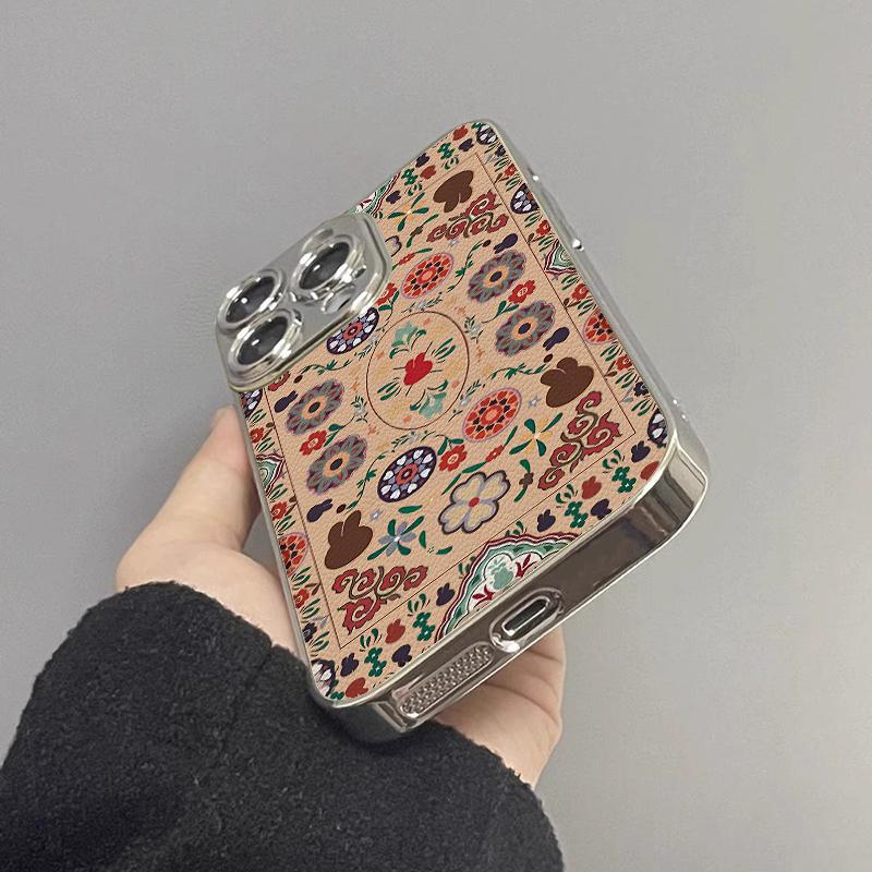 Retro Style Totem for Apple 17 Promax Personalized 16 New 15 Mobile Phone Case for IPhone 13 Mirror Creative