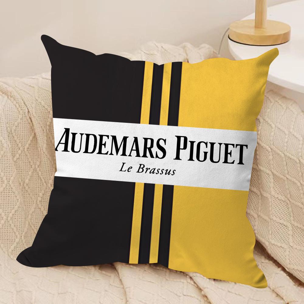 Uhren AAudemarsPPiguet Kissenbezug Seidiger Kurzer Plüsch Doppelseitig Bedruckter Kissenbezug für Sofa Alle Jahreszeiten Heimdekoration Geschenk