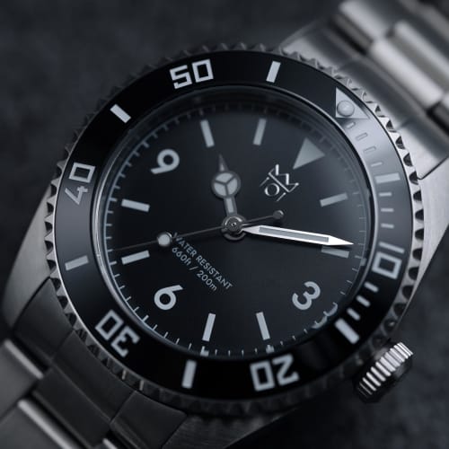 NEW model HYAKUICHI 101 38mm 20 ATM water resistant sweep seconds diver's watch ceramic bezel non-date wristwatch black men's women's unisex