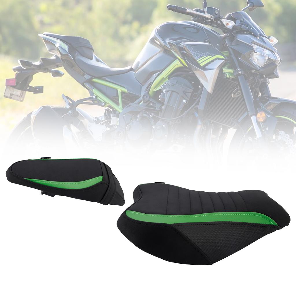 Rider Passenger Seat Front Rear Cushion Black Fit For Kawasaki Ninja Z900 17-24