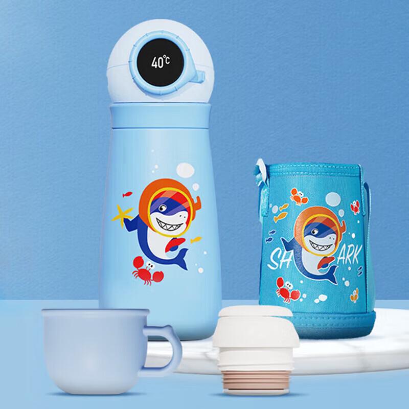 HAERS Kids Smart Thermos Straw Bottle