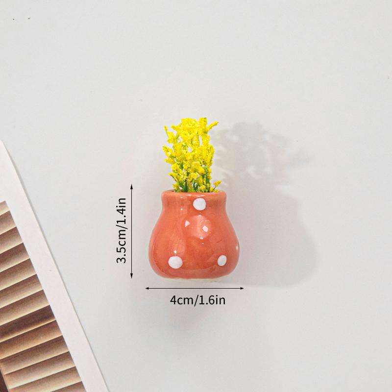 Vase Shape Refrigerator Magnets 3D Mini Magnets for Fridge Cute Fridge Magnet for Home Decoration Gift for Guests Housewarming