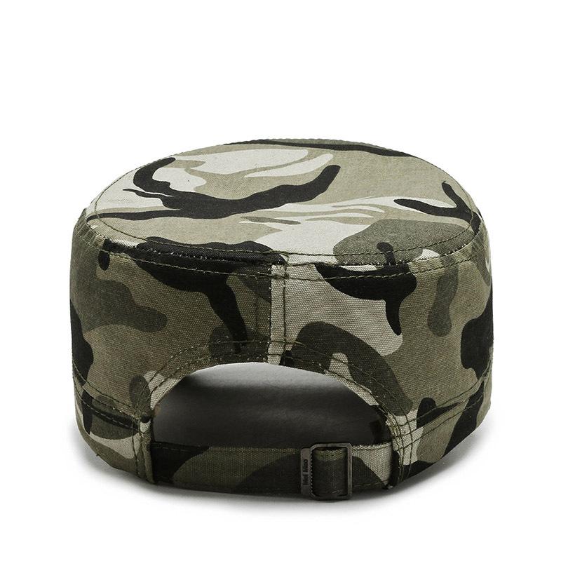 Hat Men's Spring Summer Duck Tongue Sun Hat Outdoor Travel Versatile Flat Top Hat Camouflage Military Hat