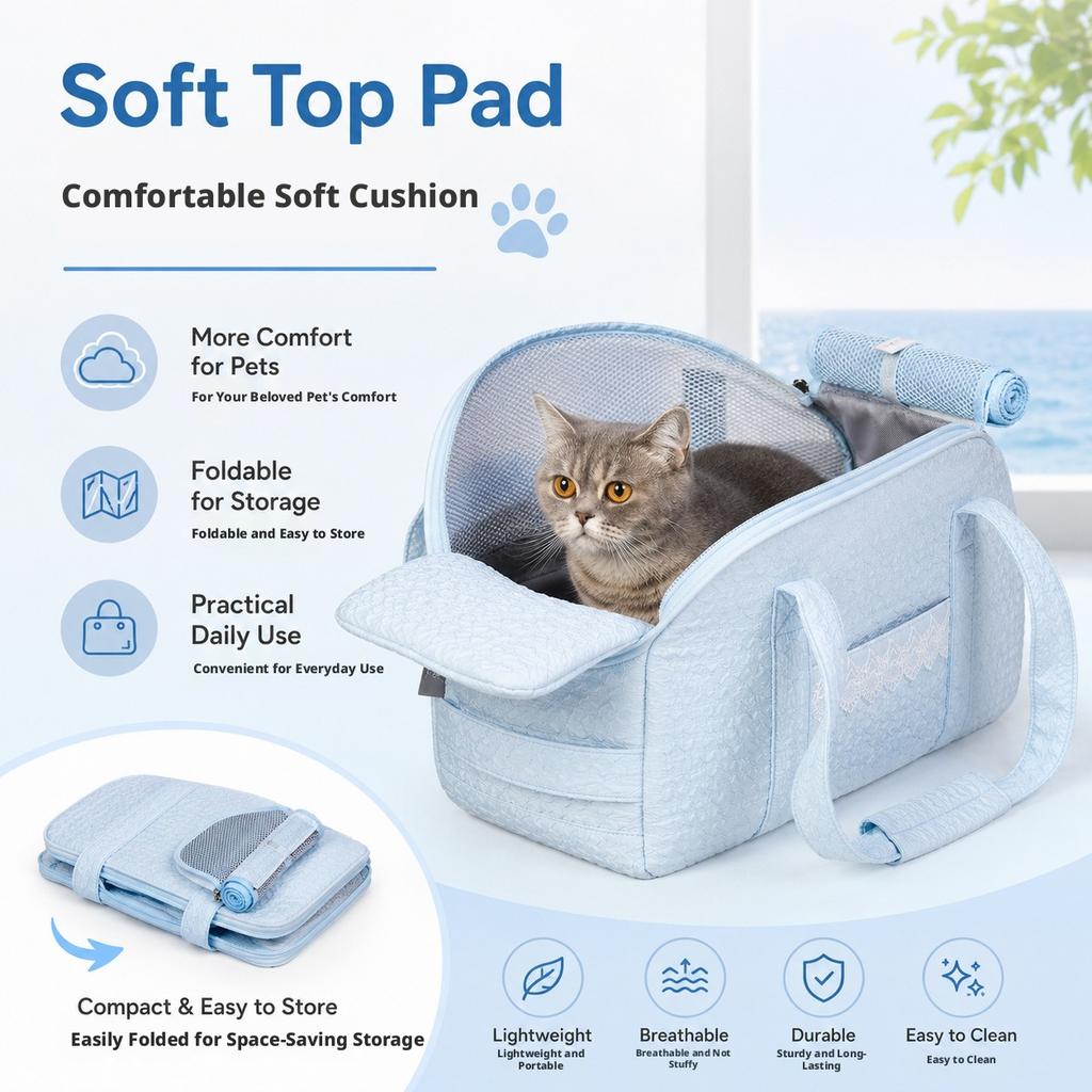 SHINEKNOT Spring And Autumn Pet Small Cat Bag Dog Bag Handheld Portable Breathable Pet Travel Bag