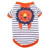 Pet TShirt Striped Cotton Cartoon Print Autumn and Winter Thin Bottoming TShirt for Pets