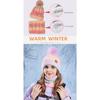 2025 Winter Beanie Hat and Scarf Set for Women - 2pc Acrylic Knit Fabric, Solid Color with Plush Lining, Ear Warmer Design, Hand Wash