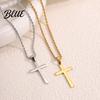 Dainty Pendant Necklace for Men Women Titanium Steel Cuban Chain