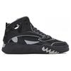 FILA Fusion Desperado Comfortable Versatile Plush Shock Absorbing Mid-Top Retro Basketball Shoes Women sneaker Black Silver T12W343215FBS