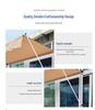 Folding Retractable No-Drill Sunshade: Hand-Crank Balcony & Shop Canopy