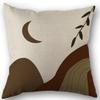 Abstract Boho Sunset Sunrise Sun And Moon Rainbow Landscape Decorative Pillow Cover Cushion Case,Home Sofa Bed Couch Decor