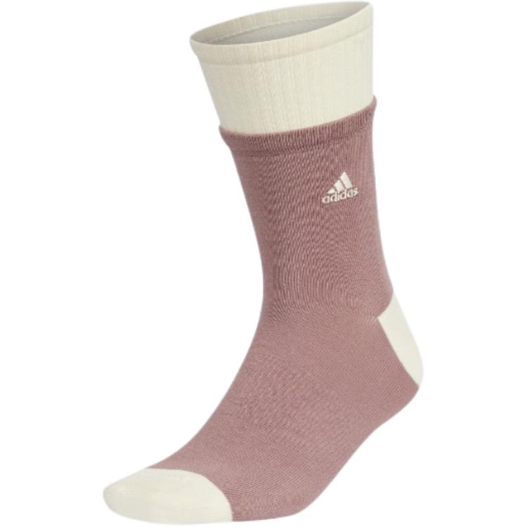 Adidas Crew Socks Unisex 1 Pack Wonder Oxidized Red/Light Beige HY5385 M