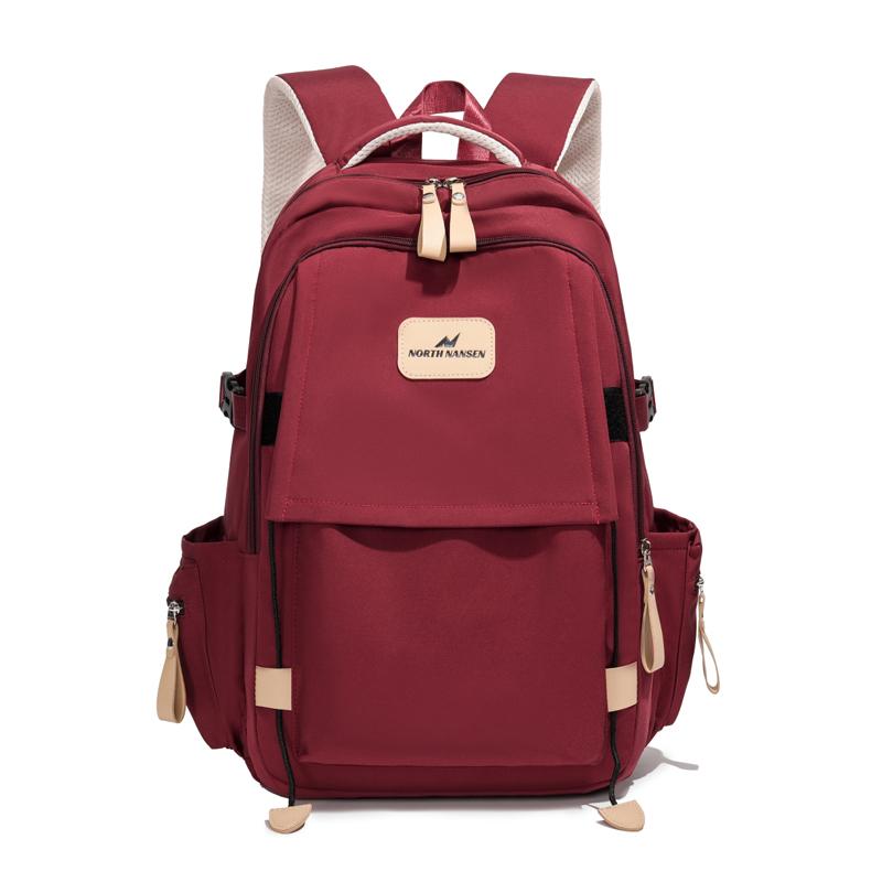 

Унисекс Рюкзак Большой Вместимости Студенческий Школьный Рюкзак Сумка для Путешествий на Открытом Воздухе красный