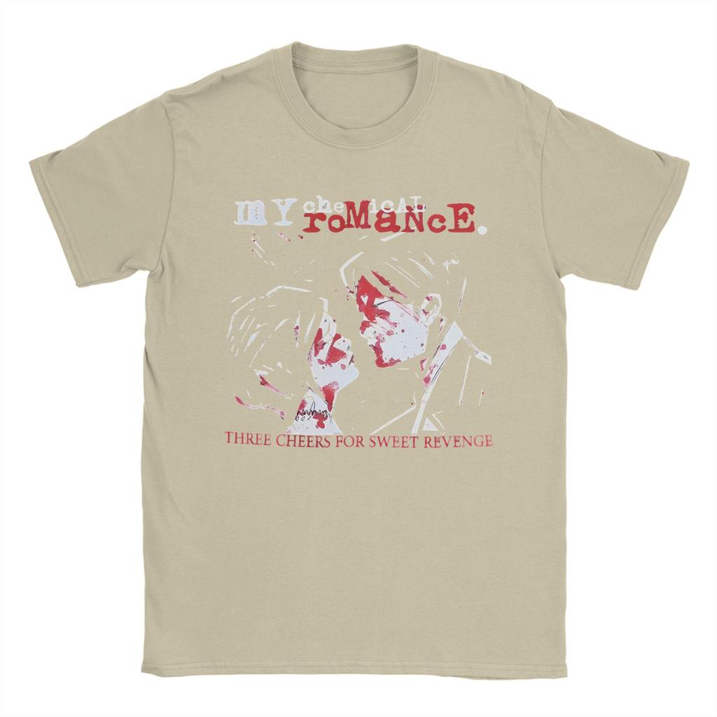 Rockband My Chemical Romance Musik Cover T-Shirt für Herren Baumwoll-T-Shirt Rundhalsausschnitt Kurzarm T-Shirts 6XL Kleidung