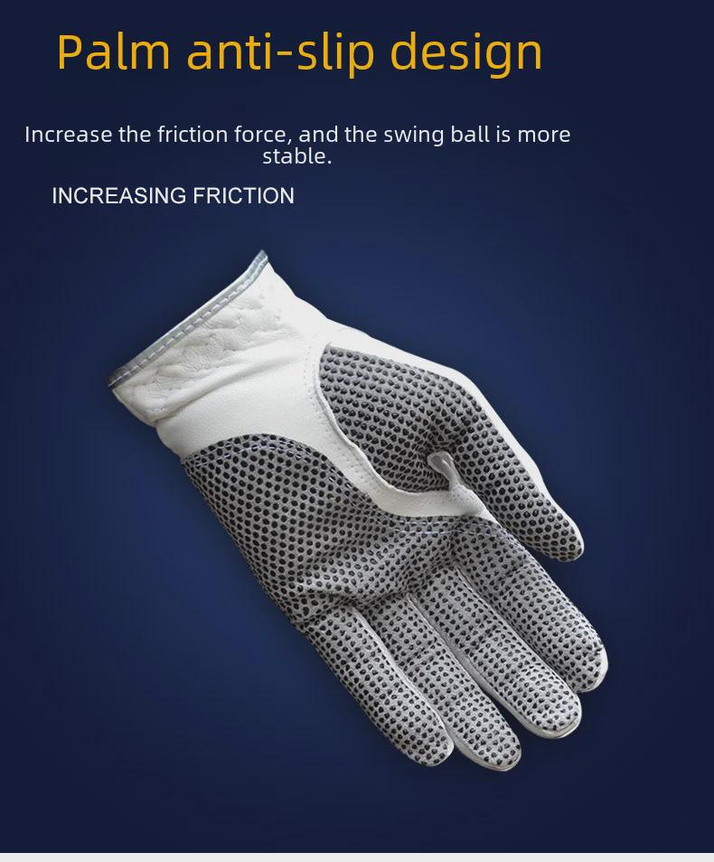 Herr Lammskinn Golfhandskar - Andningsbara, Halkfria, Vänster eller Höger Hand