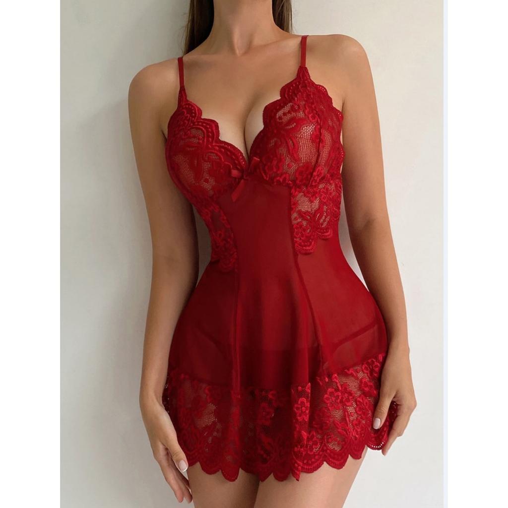 Sex Underwear Sexy Lace Mesh Nightdress Homewear Sex Suit